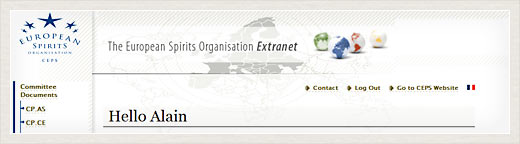 CEPS Extranet screenshot